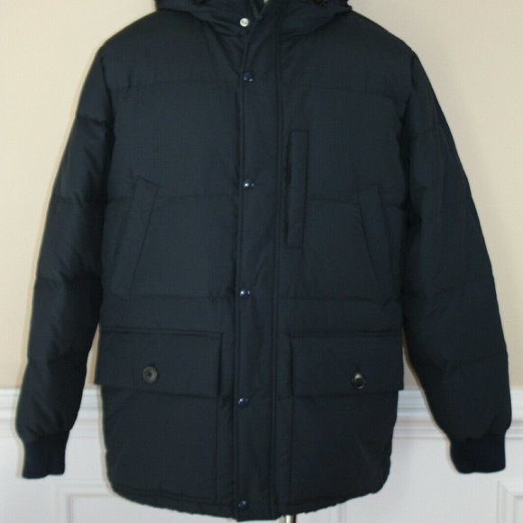 J.Crew Explorer Down Parka Winter Coat Navy - Picture 6 of 9